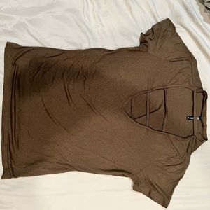 Army OD green cutout tee